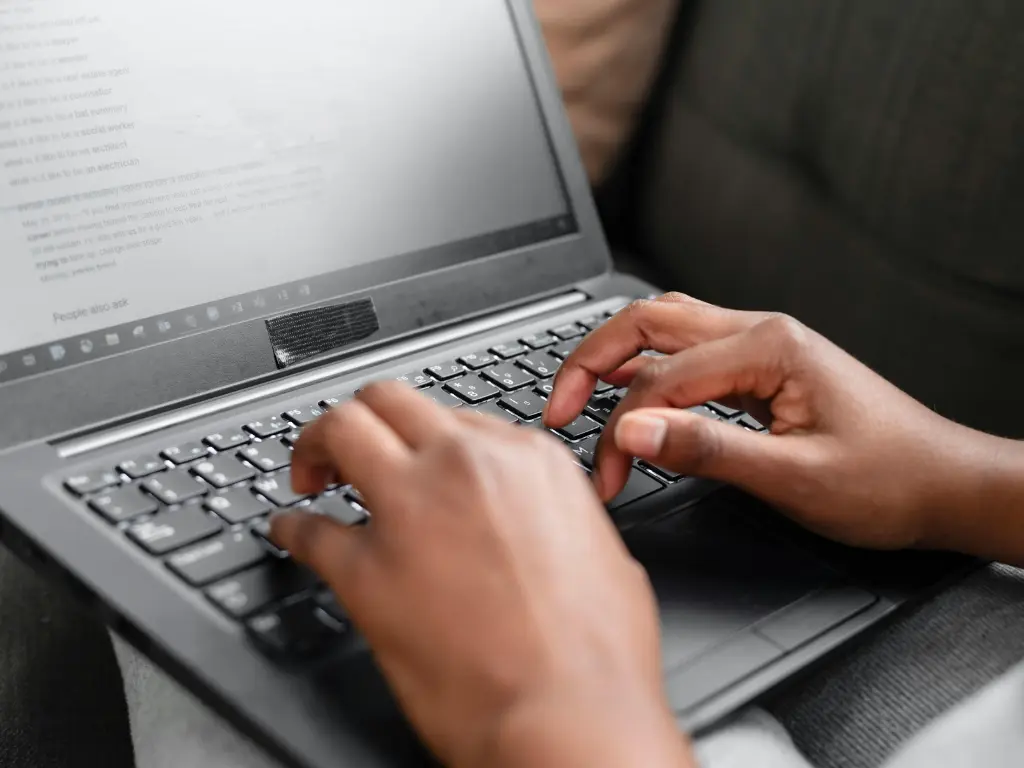 Typing for a cold email