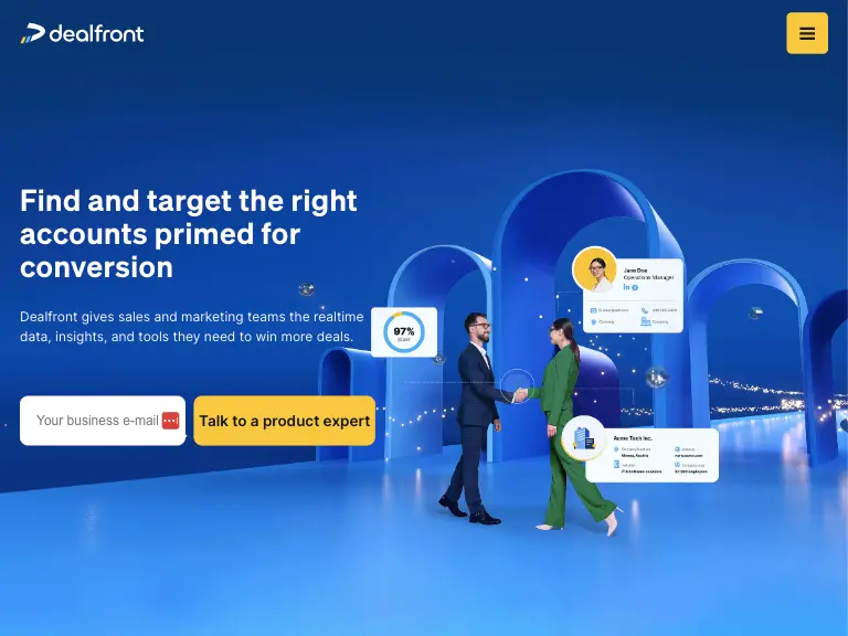 Dealfront website.