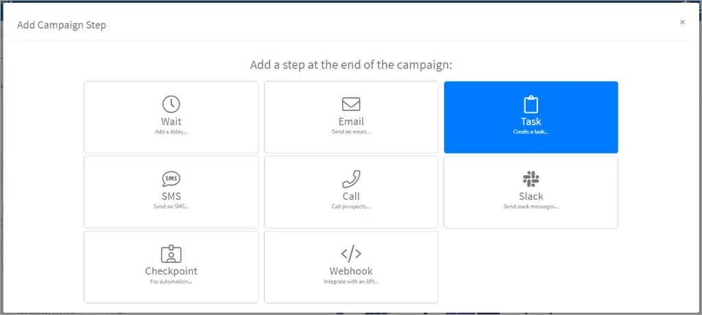 tasks inside QuickMail image