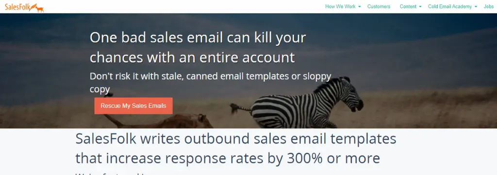 SalesFolk Newsletter Page