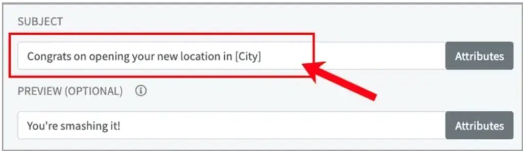 Subject lines personalization image
