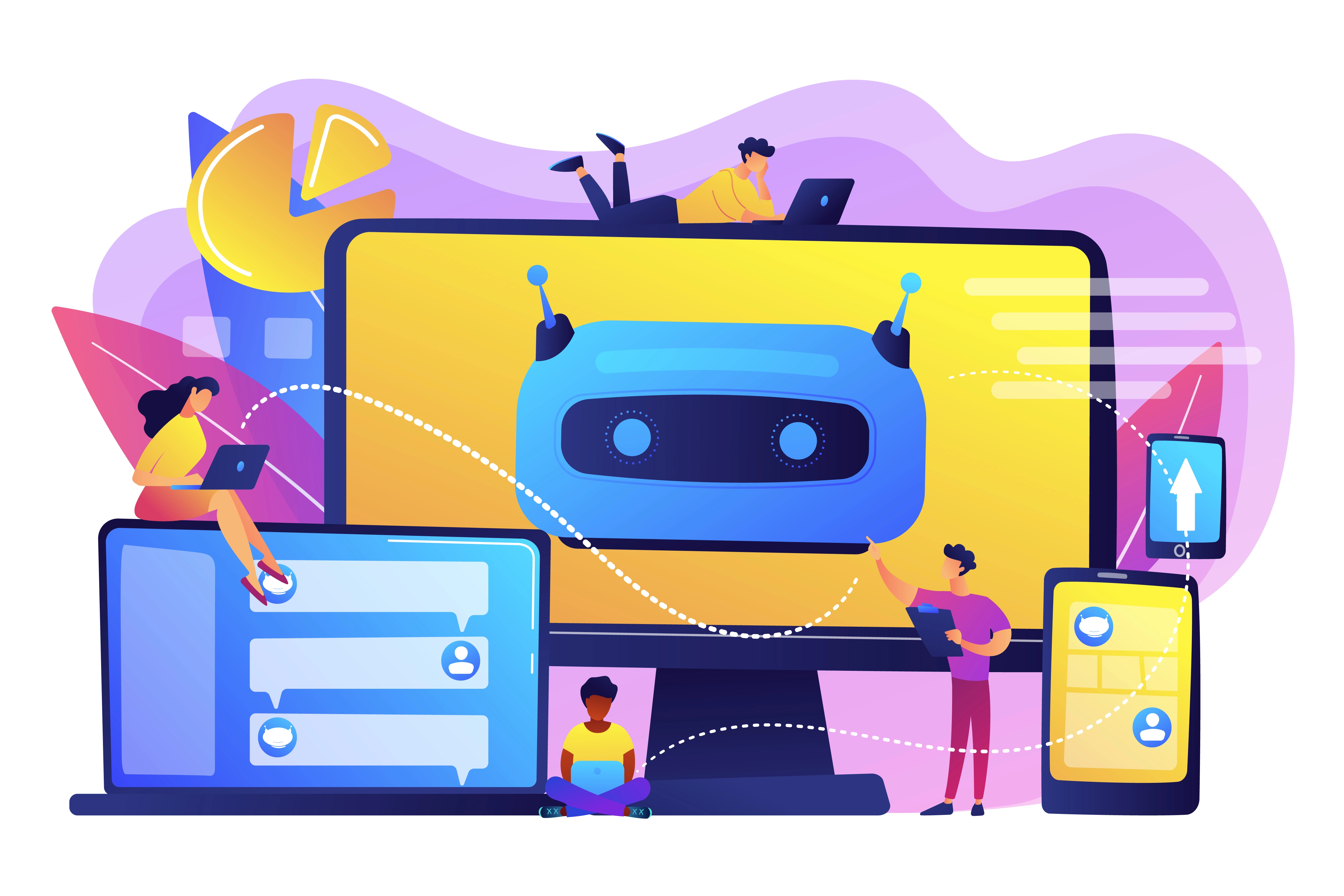 AI email outreach illustration.
